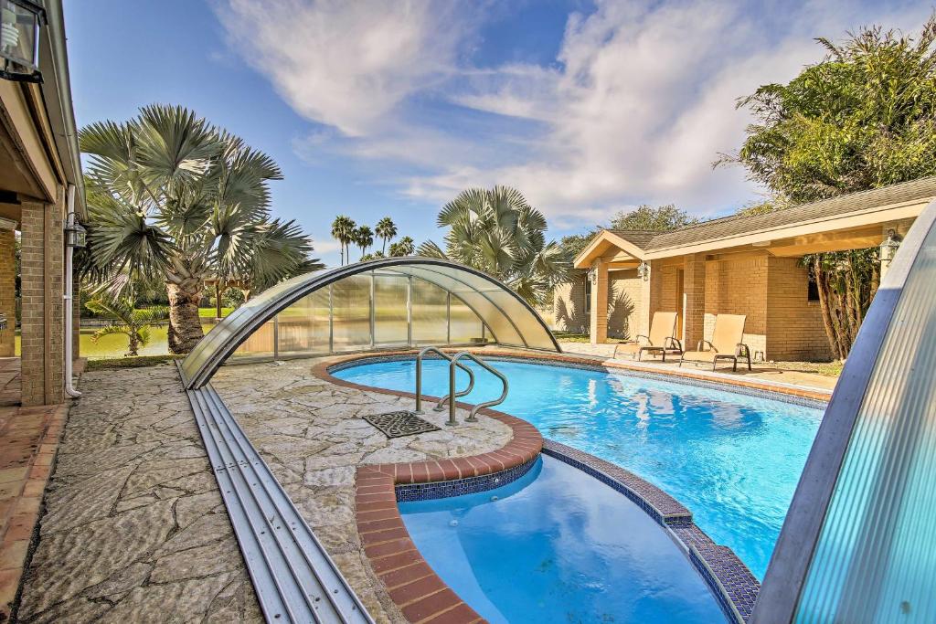 Waterfront Harlingen Home with Pool and Game Room!